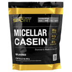 California Gold Nutrition, Sport, мицеллярный казеин, без добавок, медленное усвоение, 454 г (16 унций)