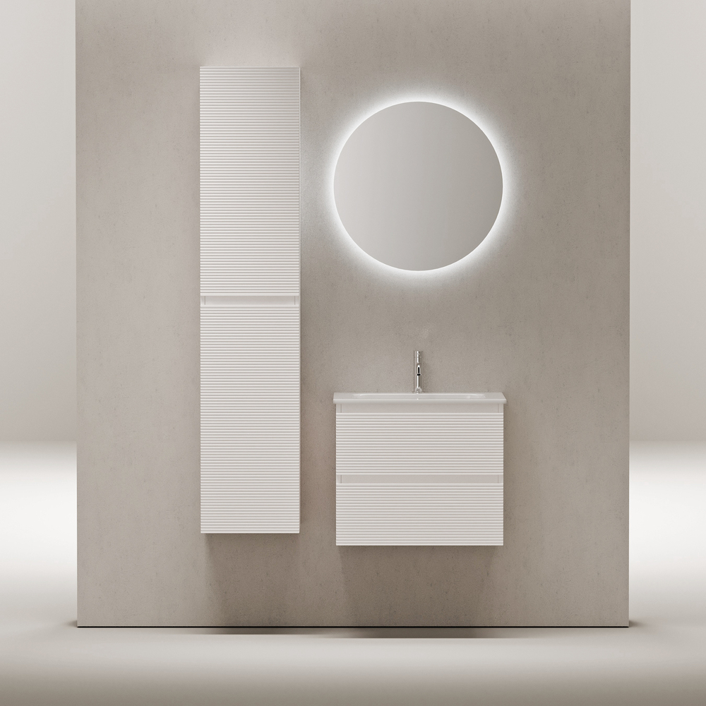 Тумба подвесная под раковину Sancos Folk, Bianco 590х445х500