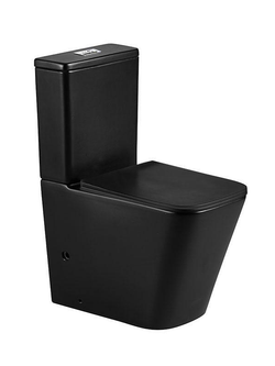 Унитаз компакт черный матовый WeltWasser WW GELBACH 001 XL MT-BL  10000005776 черный матовый