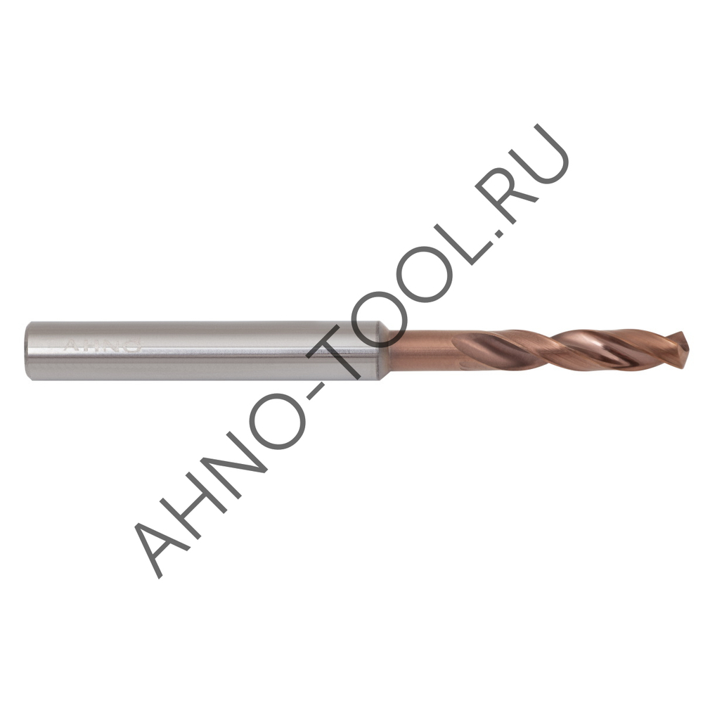 Сверло  4.3мм  твердосплавное 3D без подвода СОЖ. SP-X800030430 VHM AHNO по стали, чугуну, нерж. и ж