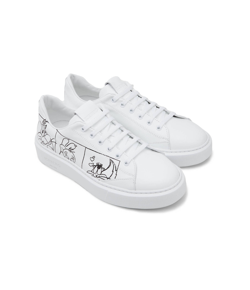 Кожаные кроссовки Iceberg - белый(IU1685)