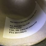 BAUDO - Michele Solbiati Sasil S.p.A.; 100% лён; 1950м/100гр; col. Grigio Fissato серая сталь; ТОЛЬКО!! бобинки: 51, 79, 137гр.