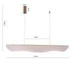 Подвес Майра бронза w120*30 h150 Led 37W (3000K)
