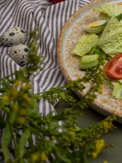 Тарелка с бортиками, Песчаная, диаметр 25,6 см - 6 шт.