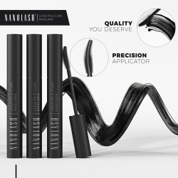 Nanolash Length&Curl Mascara - Объёмная, удлиняющая и подкручивающая тушь для ресниц, 10 ml