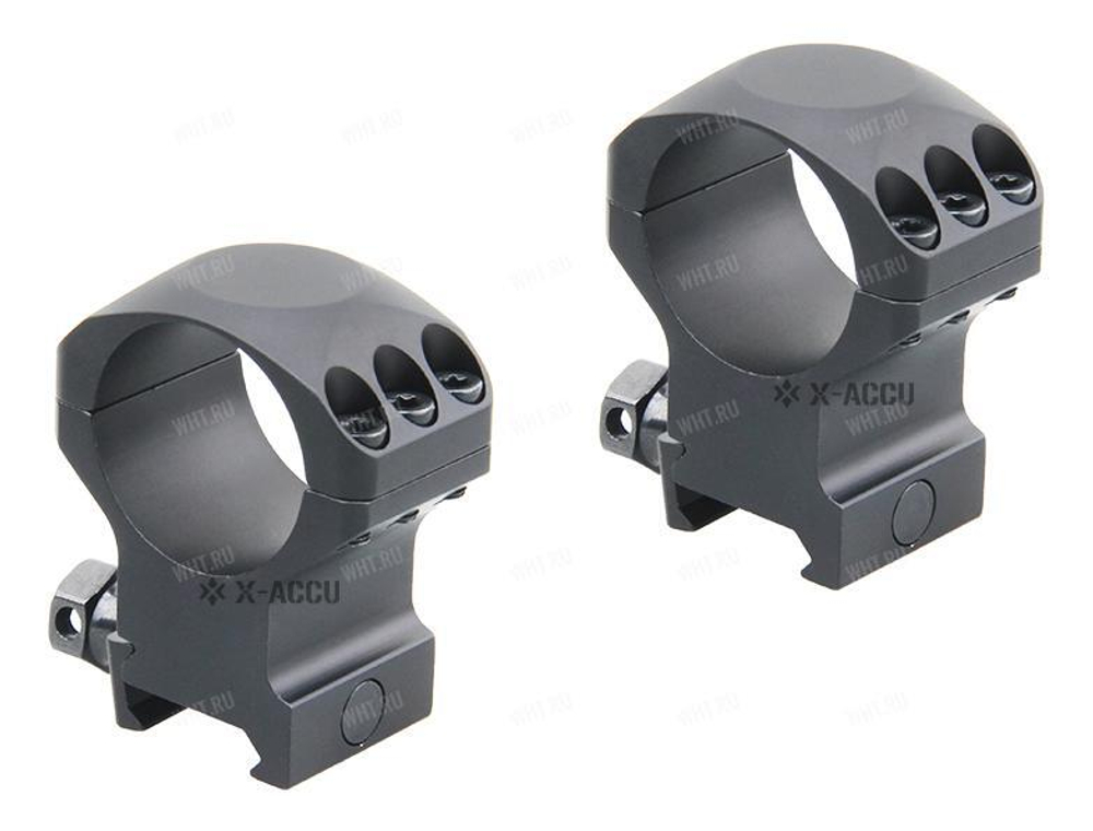 Кольца VECTOR X-Accu на базу Picatinny | Weaver, ø30 мм (6 винтов), BH=20 мм