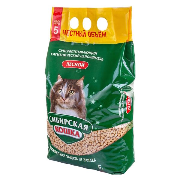 Наполнитель для кошачьего туалета, Сибирская Кошка 