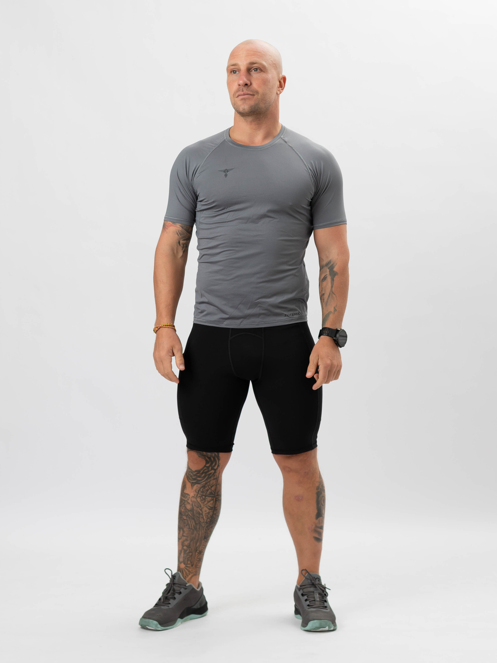 Спортивная футболка DRI FIT реглан TOTEMIC CLO сталь