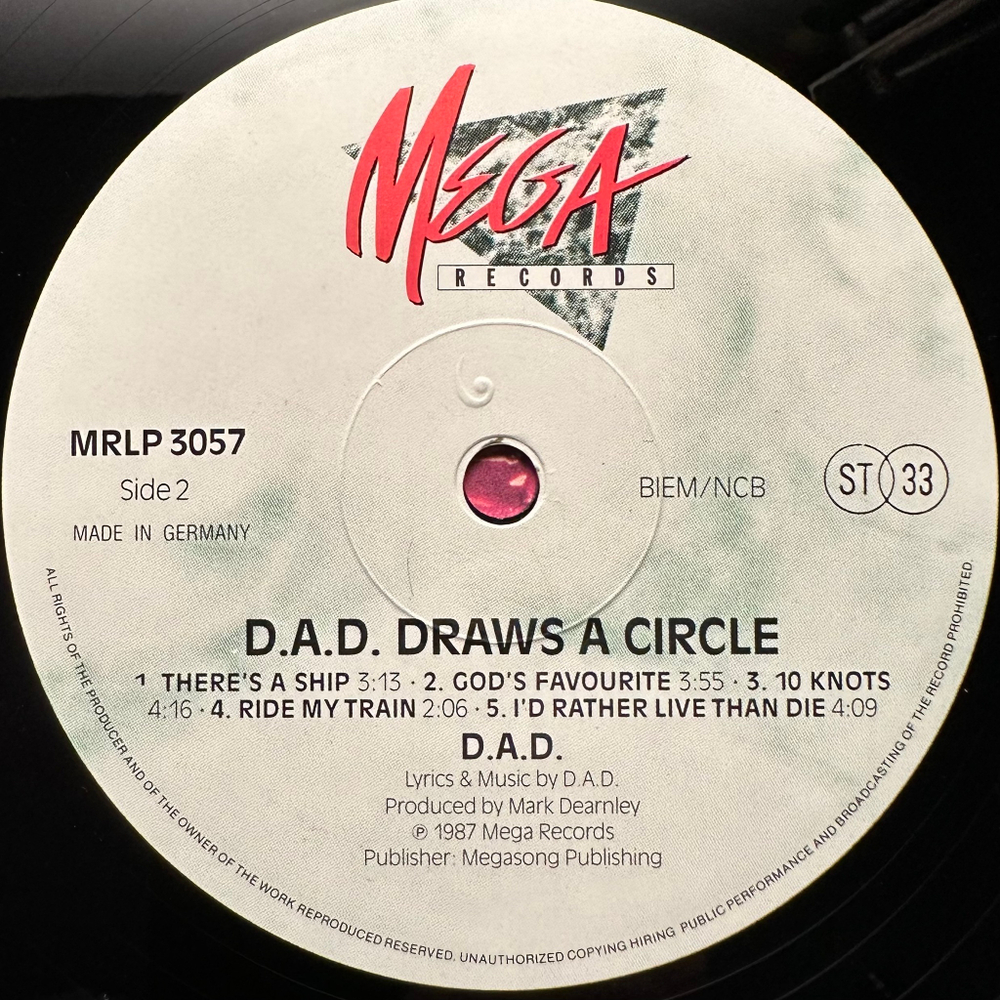 D.A.D. - D.A.D. Draws A Circle (Германия 1987г.)