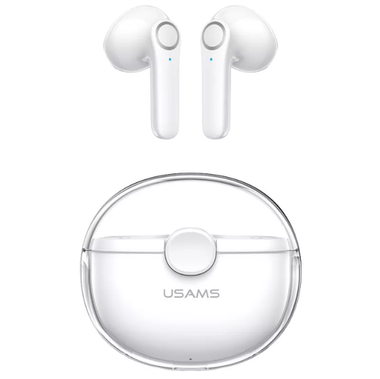 USAMS Bluetooth Headphones BU Series BT 5.1 BU12 TWS White MOQ:14 (BHUBU01)