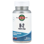 KAL, Витамин B2, 100 мг, 60 таблеток