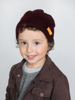 детская шапка из турецкой шерсти марсала