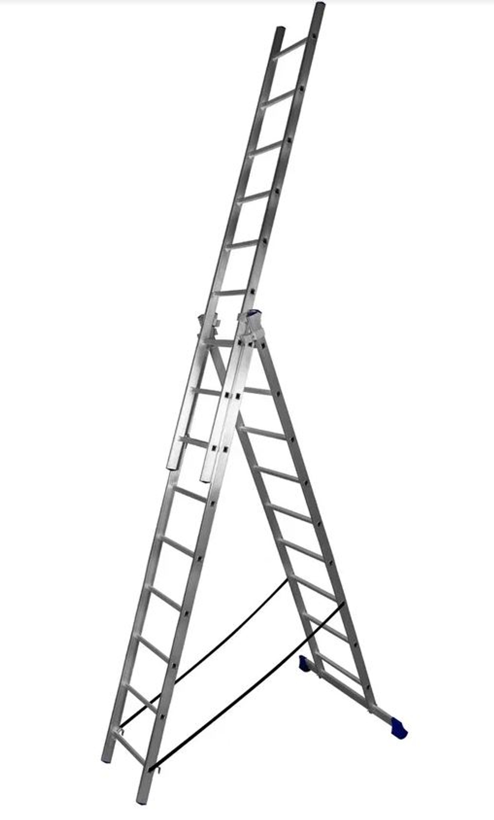 Лестница алюмин.  3секц*  9ступеней (2,56м-4,24м-5,88м) / МОНТАЖНИК