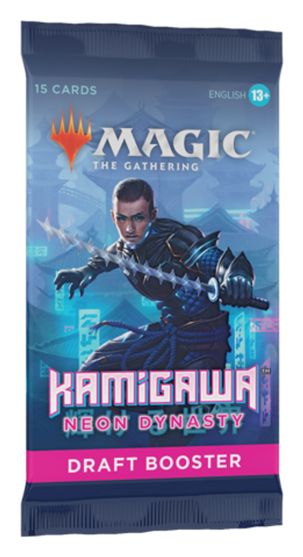 Комплект бустеров "Magic The Gathering.Kamigawa: Neon Dynasty. Draft Booster" (5шт)