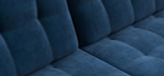 Диван Босс Гранд Велюр Монолит синий