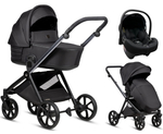 Детская коляска Tutis Mio 3 Plus Black Edition New 3 в 1 с автокреслом Elo Lux EduSky Black 1622060 Obsidian