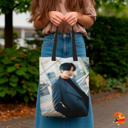 Сумка шоппер с принтом BTS