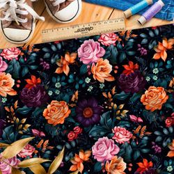 Ткань премиум габардин золотистая роза