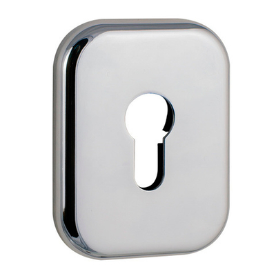 Накладка под цилиндр ESC 486-C SQ XL CP-8 хром, 1шт