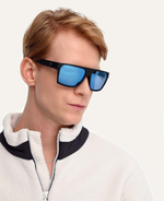 Спортивные очки GOG Nazca / Matt Black / Polarized Reflex White-Blue