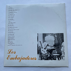 Винтажная виниловая пластинка LP Los Embajadores Кубинская Гитара (Куба 1975)