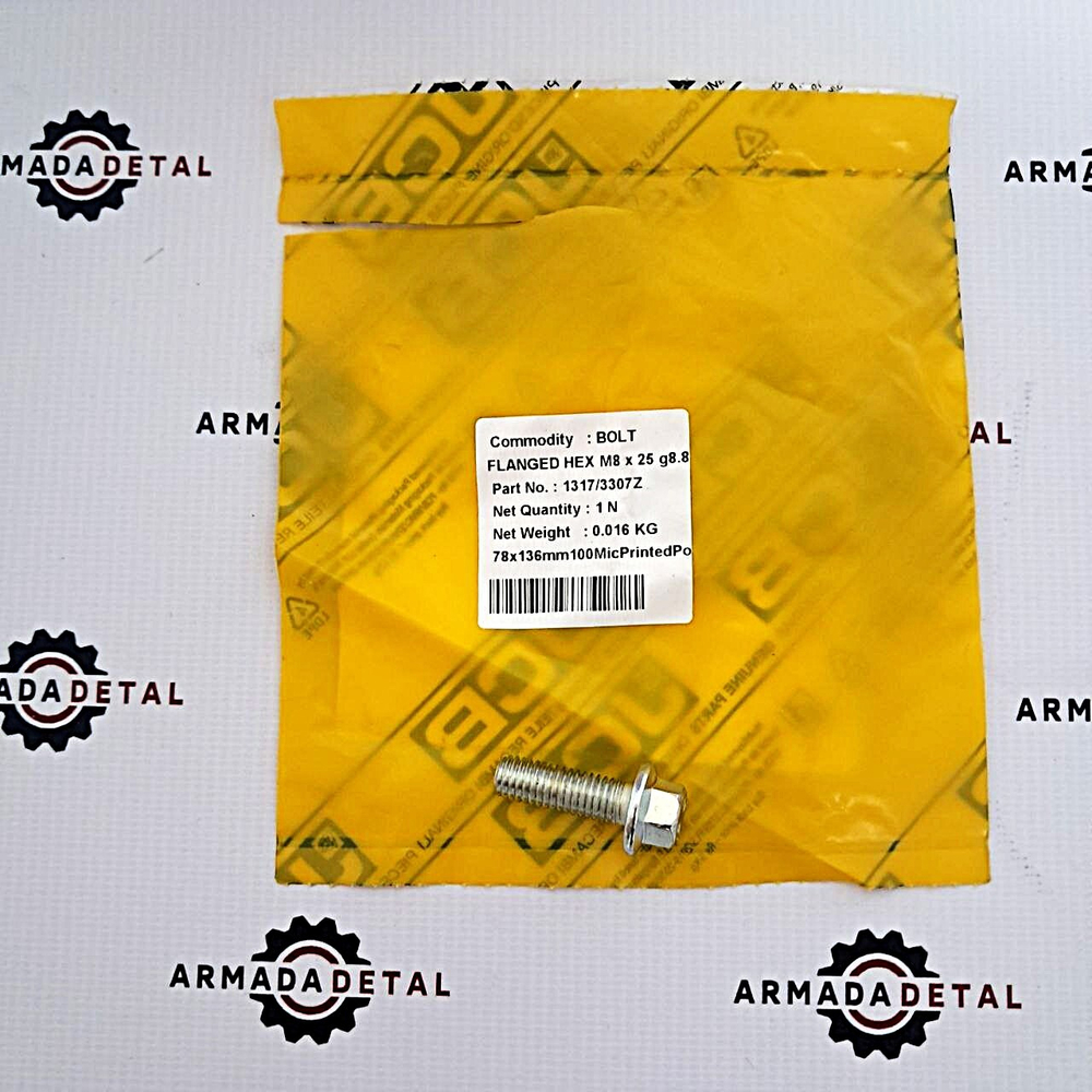 Болт М8х1,25 | 1317/3307Z, 1319/0307Z | JCB
