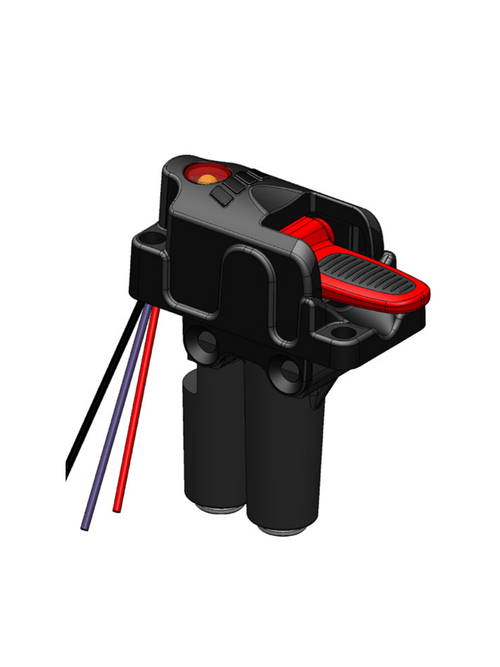 Пневматическая кнопка типа "флажок" с индикатором включения 10000100515