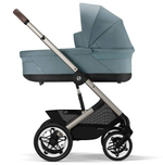 Коляска Cybex Talos S Lux TPE complete Aton S2 Lava Grey Base One 4 в 1 Stormy Blue с дождевиками
