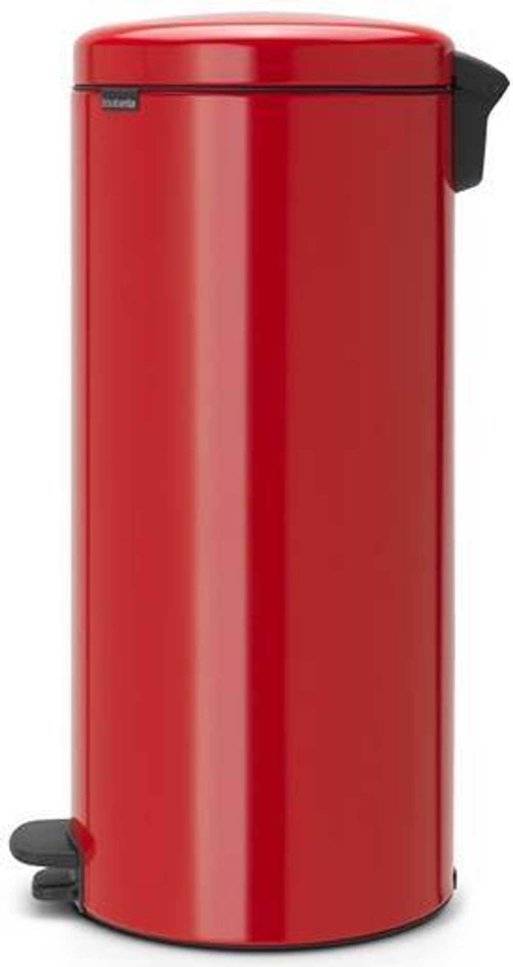 Ведро Brabantia NewIcon 30л пламенно-красное сбоку