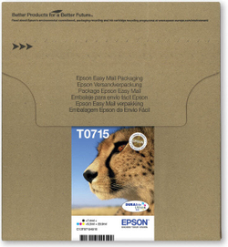 Epson T071 Подлинный Черный, Голубой, Пурпурный, Желтый 1 шт C13T07154511