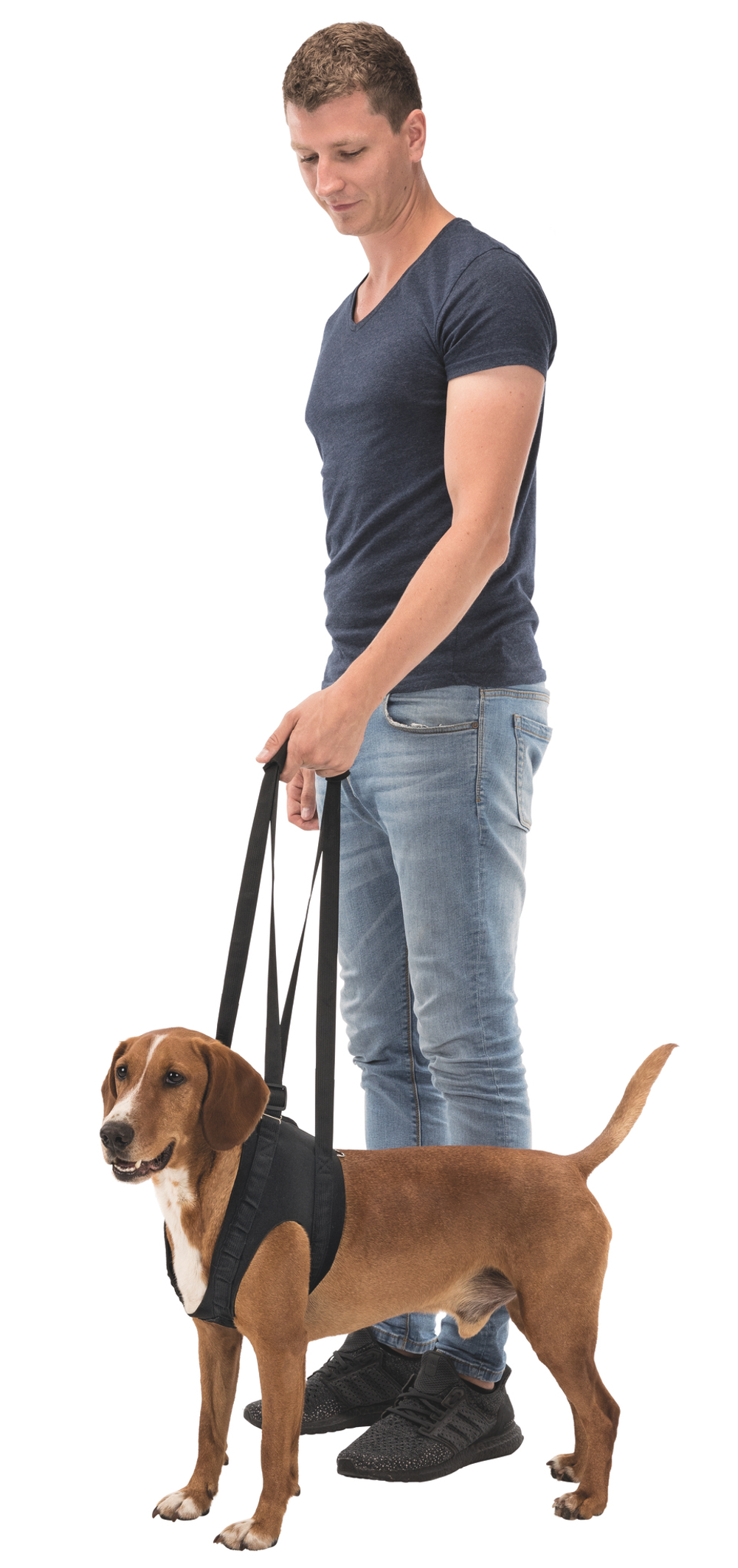 Шлейка Trixie Walking Aid, для собак, размер M, для средних собак