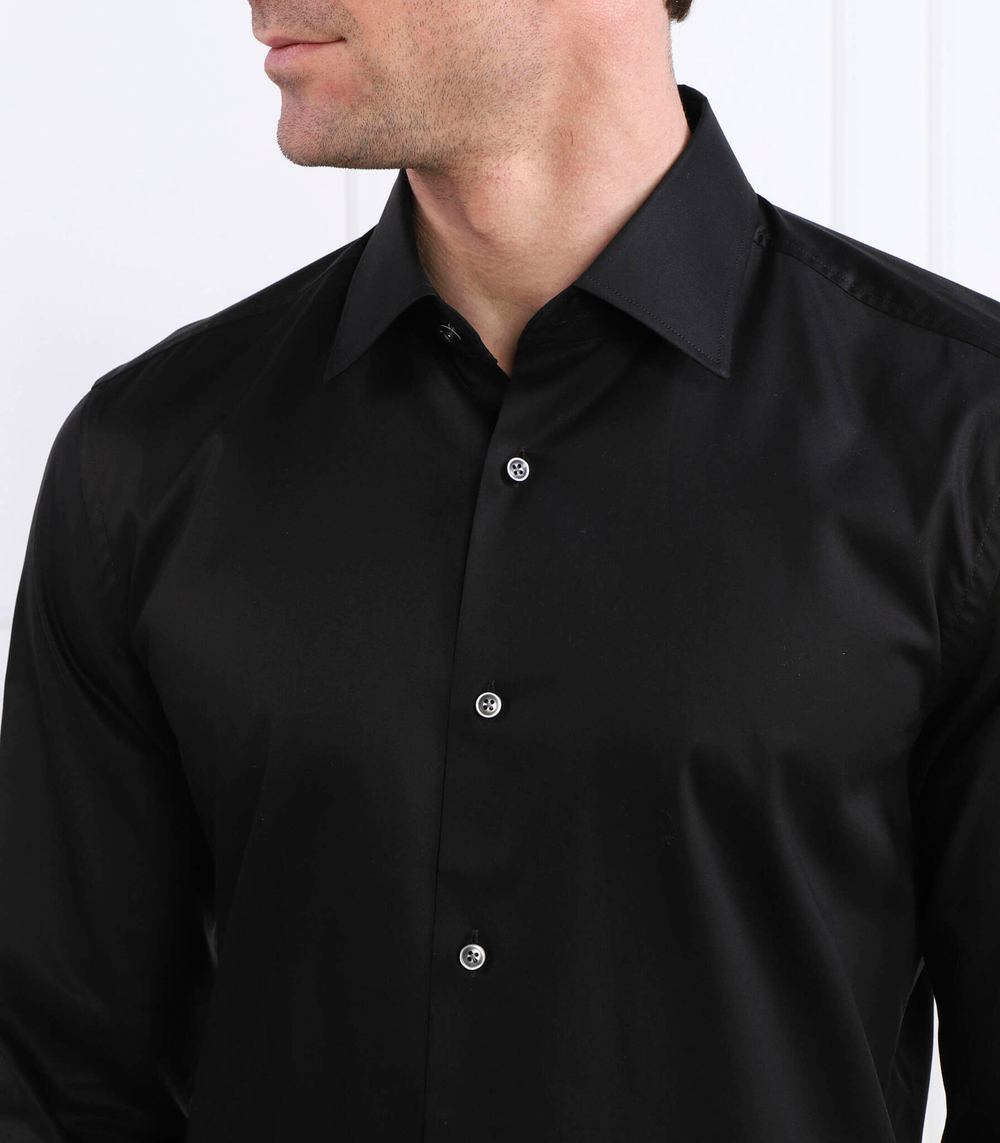 рубашка h-hank-kent-c1-214 BOSS BLACK - черный(50479922)