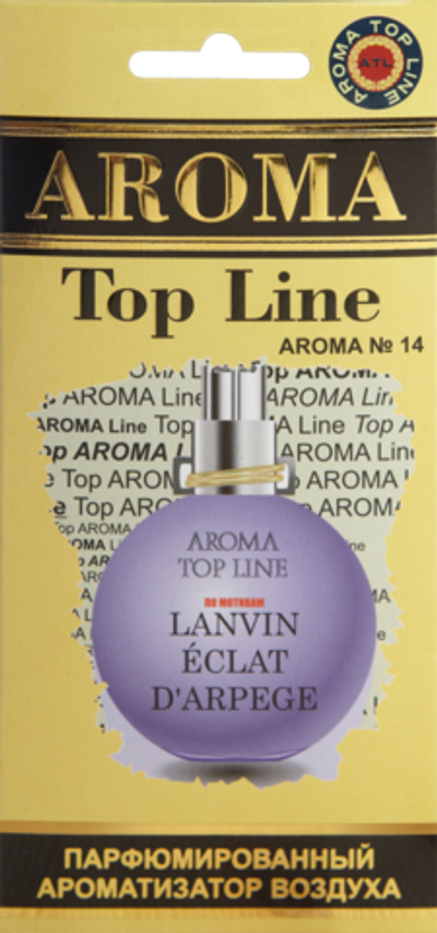 Ароматизатор для автомобиля AROMA TOP LINE №14 Eeclat d arpege картон