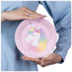Тарелки бумажные «Единорог дивный», 17/23 см, 6 шт