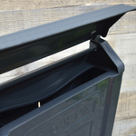 Ящик почтовый с замком (темно-серый)