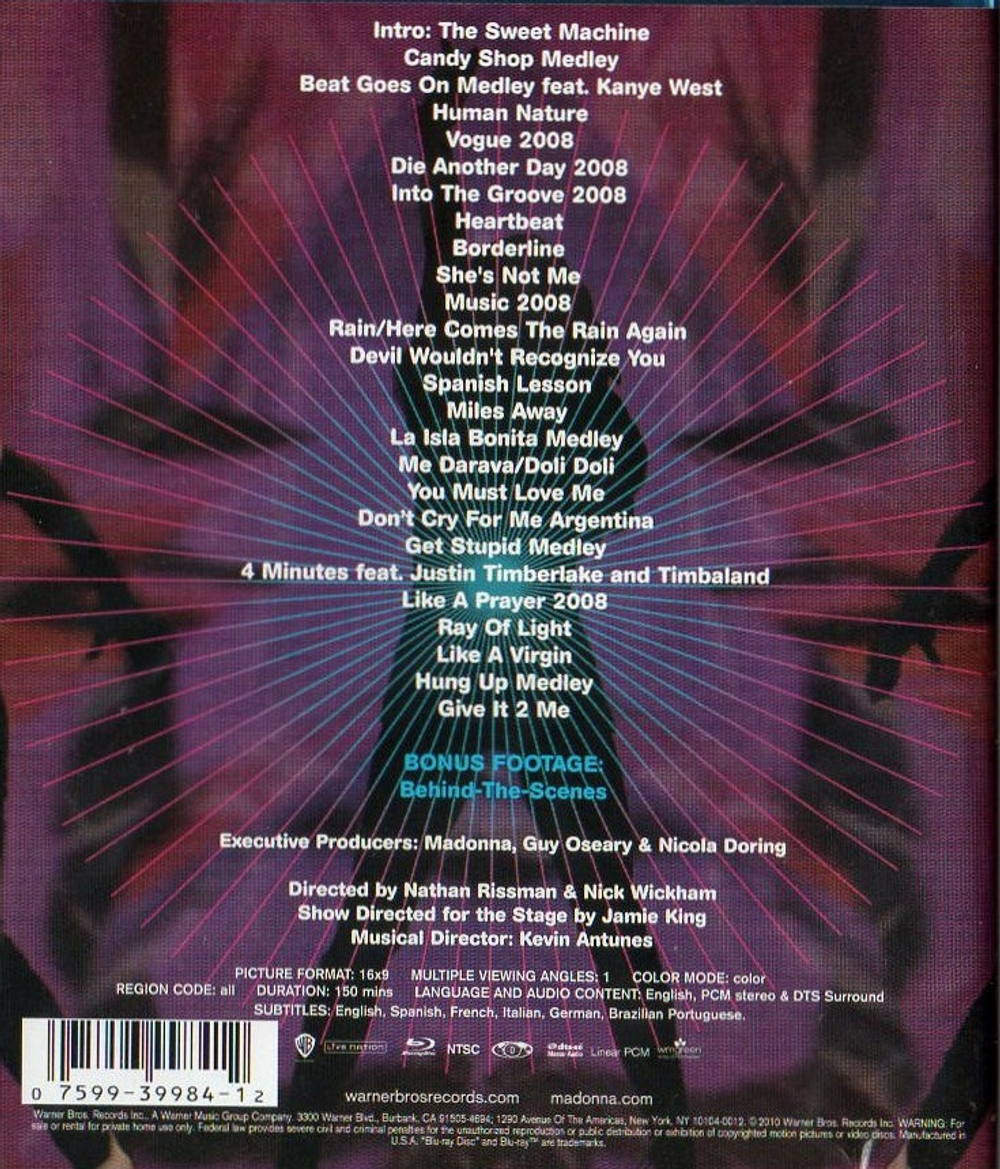 Madonna / Sticky & Sweet Tour (Blu-ray+CD)