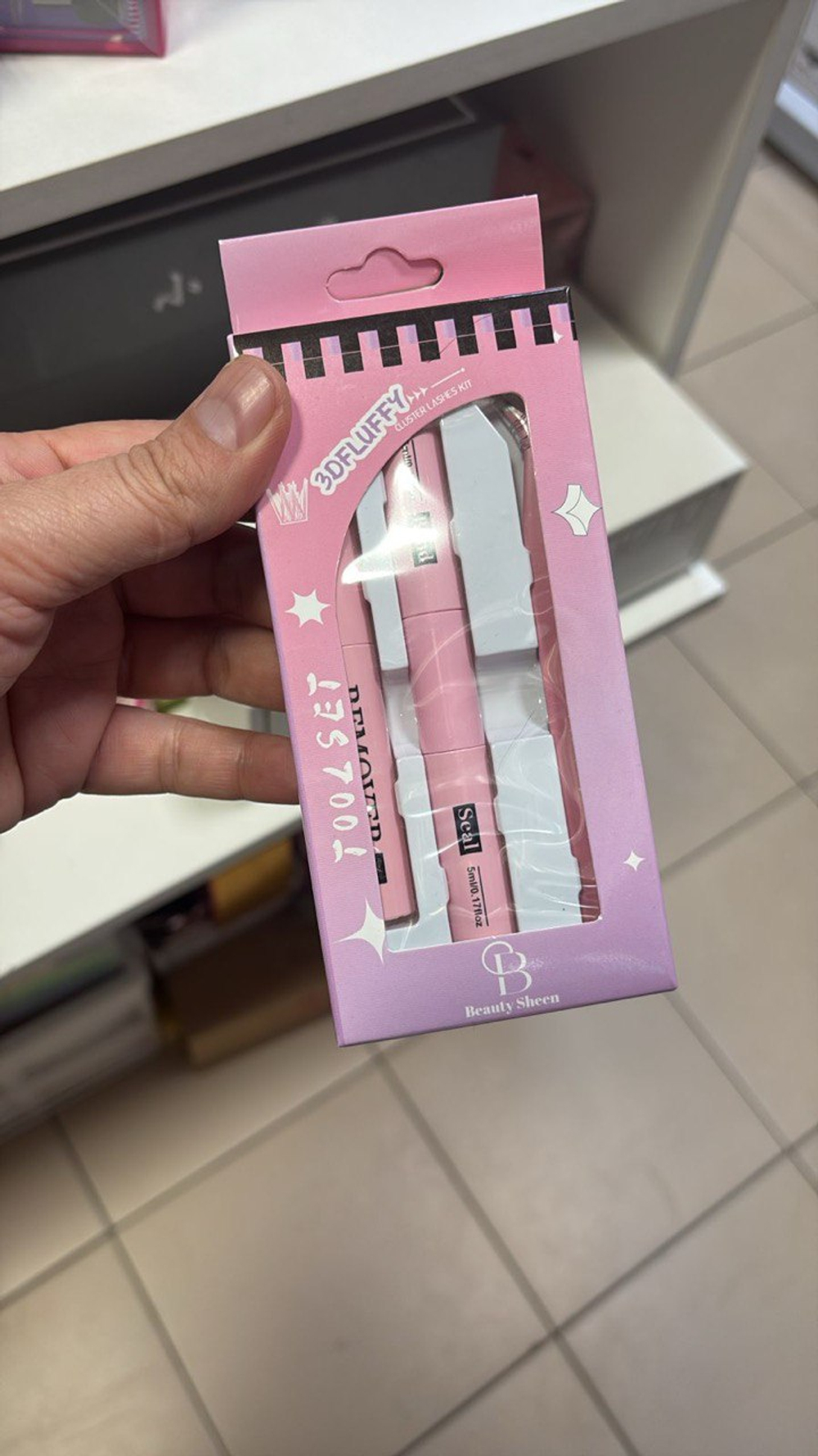 Набор для наращивания ресниц (клей, фиксатор, пинцет, ремувер)