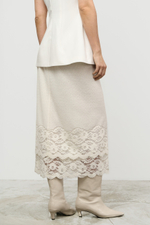 Юбка миди из трикотажа