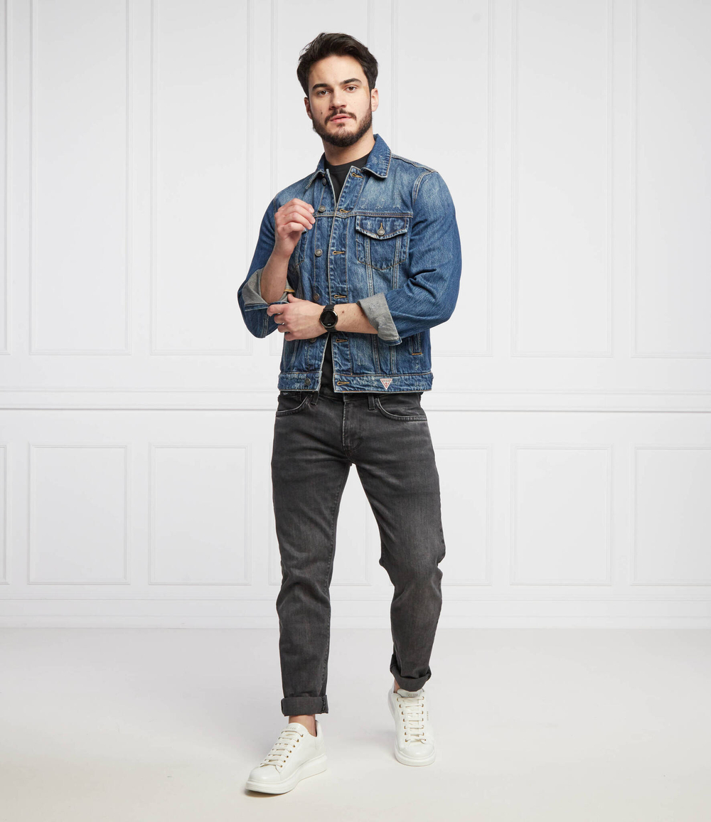 джинсовая куртка dillon GUESS - голубой(M2GXN1 D2IU0)