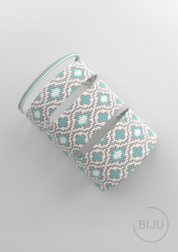 Схема PEYOTE, Схема браслета мозаичное плетение, узор из Miyuki Delica 11/0, файл PDF, №218