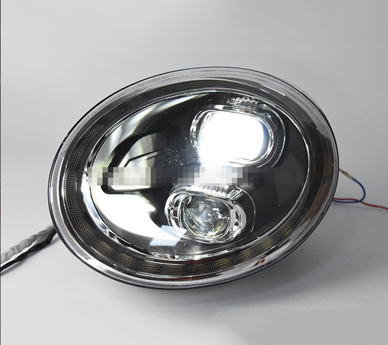 Передние фары Фольксваген Жук (Beetle) 2012-2019 V2 type [FULL LED;комплект Л+П; би LED линза; LED поворотник; яркие ходовые огни]