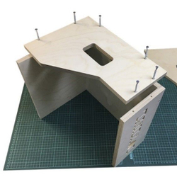 Ящики (2 шт.) для хранения до 100 х 2 виниловых пластинок I.LOVE.VINYL, бежевый, без покраски (2ILVBOX100)