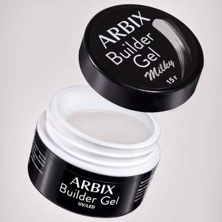 Гель для наращивания ногтей Arbix  Builder Gel Milky,15г.