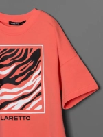 Летний костюм для девочки с лосинами