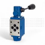 4WMM6D50 - Гидрораспределитель Ду 6 с ручным управлением, схема D (574А), возврат - пружинный, без фиксатора