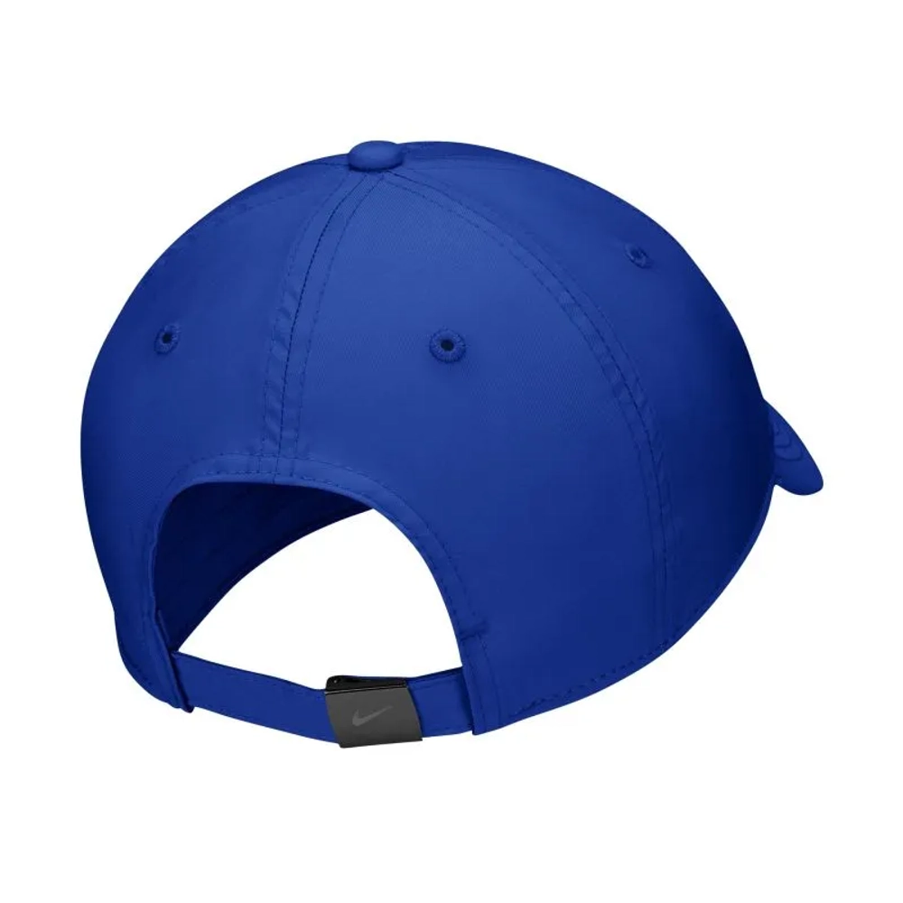 Теннисная кепка Nike Dri-Fit Club Unstructured Metal Swoosh - old royal/metallic black