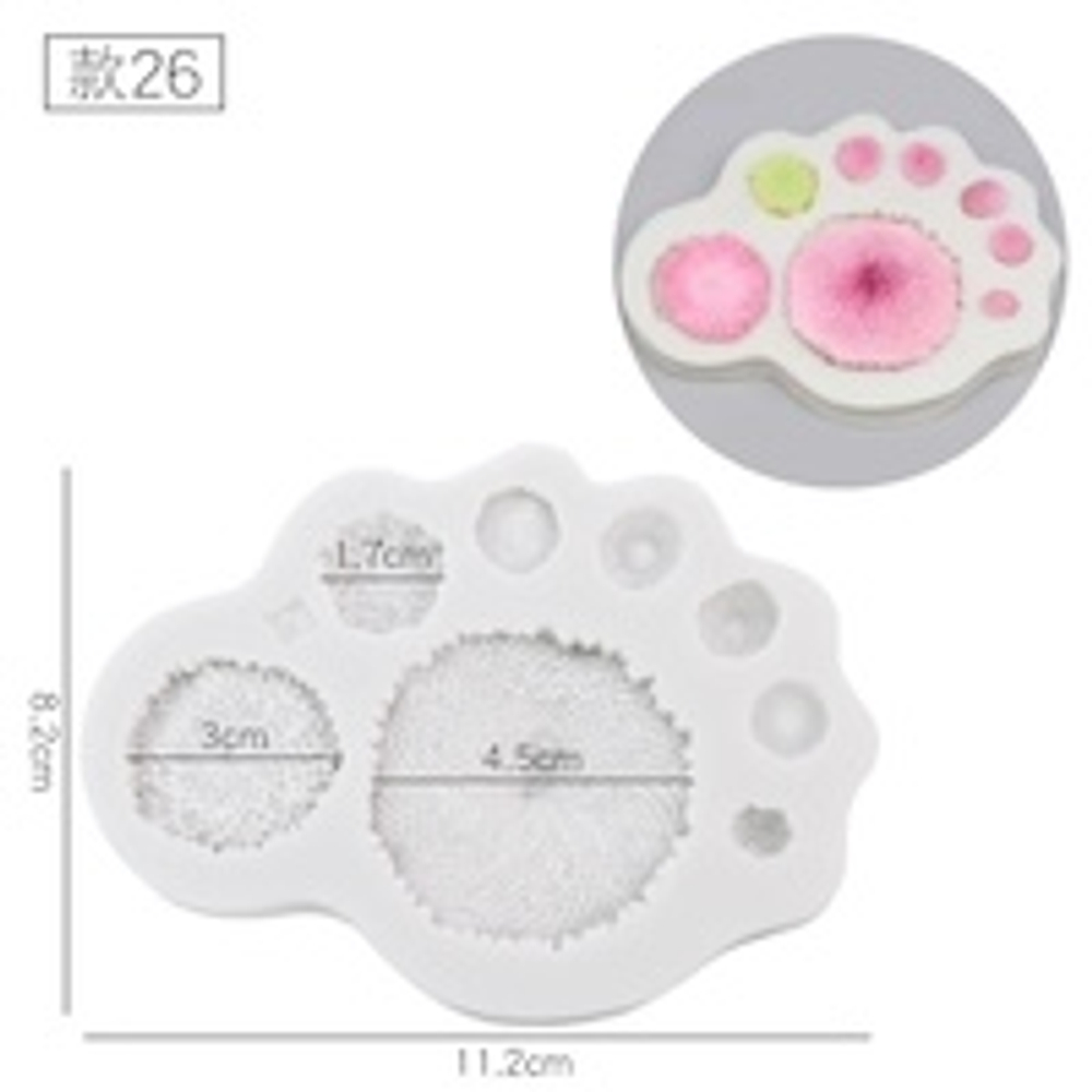 Молд классический для лепки серединок разных цветков