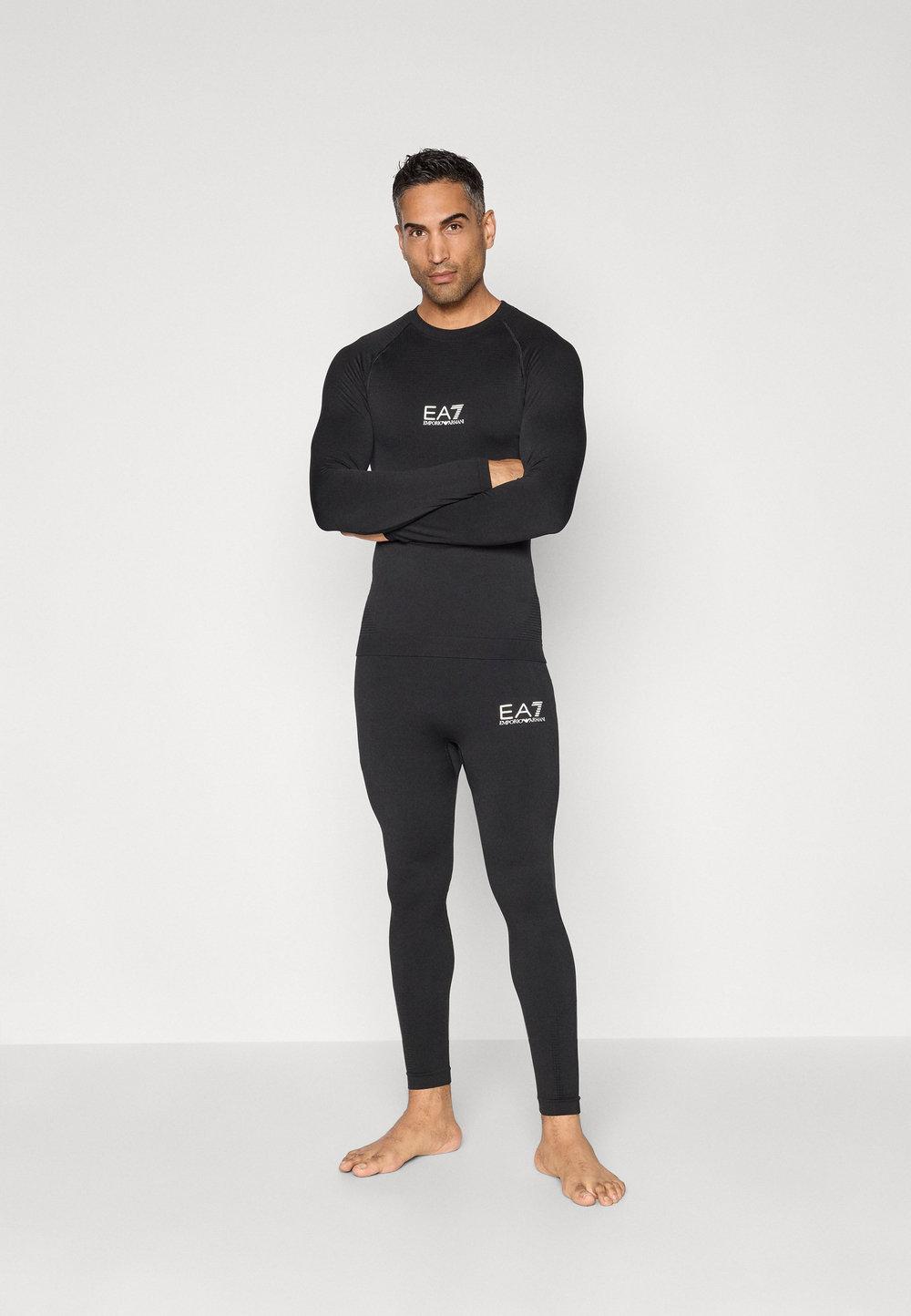 EA7 Emporio Armani SKI SEAMLESS KIT SET UNISEX - футболки - Чёрный