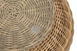 "Барселона" кофейный столик из искусственного ротанга, цвет соломенный