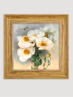 Картина настенная интерьерная в раме "под дерево" 26*26 см